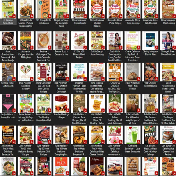 Recipe EBooks Bundle | Over 10,000 Cooking & Recipes | 100+ eBooks Pack Bundle - Image 2