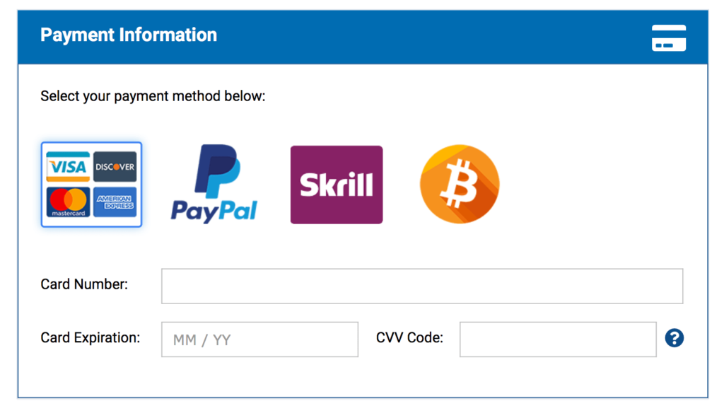 pay hosting with bitcoin